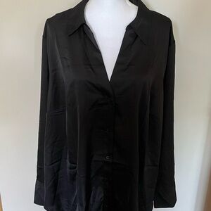 H&M Charcoal Button-Up Shirt